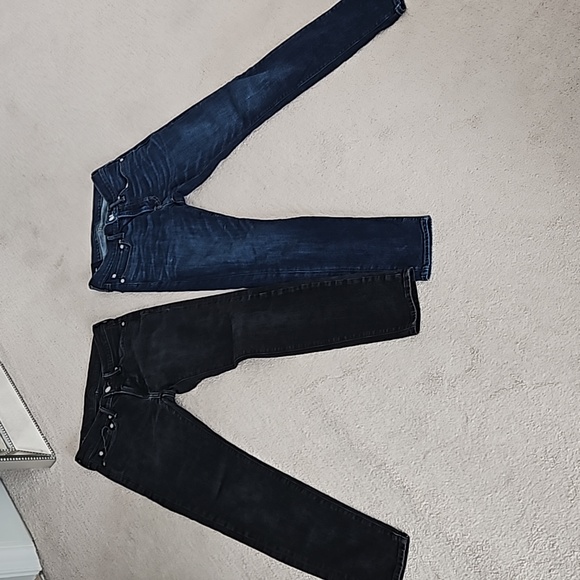 Abercrombie & Fitch Blue & Black Jeans LIKE NEW!